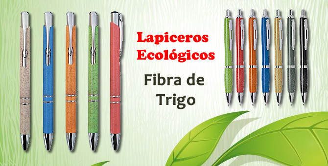 Lapiceros Ecologicos Fibra de Trigo