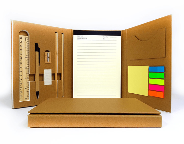 LIBRETA ECO CON LAPICERO Y CALCULADORA